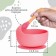 Baby plate on a suction cup and cutlery, I am a pink crumb