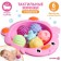 A set of developing tactile balls "chicken", 6 pcs, with a squeak, color mix, crumb I
