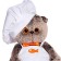 Soft toy "Basik Chef", 30 cm