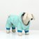 Kombinson "Tender Way" on the fur lining, size S (DS 25, Osh 25, OG 35 cm), Blue