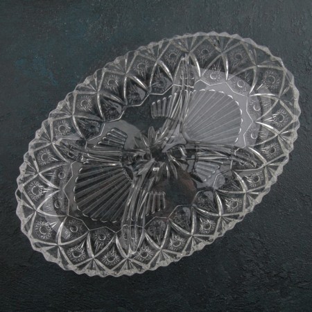 Glass Menzhitsa "Northern Star", 4 sections, 27.5 × 18.5 × 3.5 cm-1