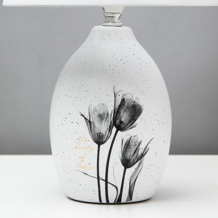 Table lamp "Flowers" 1xe14 40W white 20x20x31 cm.-4