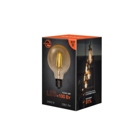 Filament Loft Globe A95 11.5W 1380lm 2400K E27 Dimmated goldener Sales Rexant 10807-3