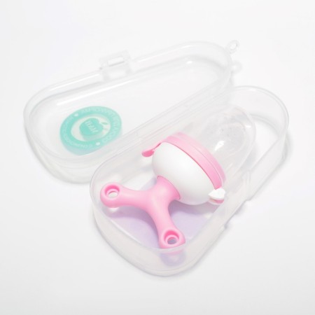 Nibbler with silicone mesh, rotating piston, pink color-8