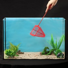 Aquarium net 12.5 cm, red