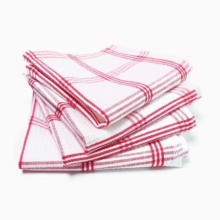 A set of decorative napkins Ethel Red 30x30cm., 4pcs, 100%HL.-1