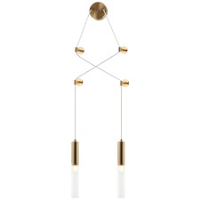 Wall-flowing lamp SATORI 2XE14 40W, size 15-300x6-7x53-150 cm, bronze color