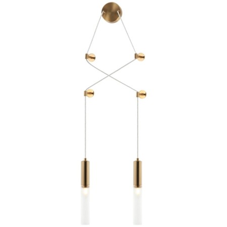 Wall-flowing lamp SATORI 2XE14 40W, size 15-300x6-7x53-150 cm, bronze color