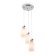 Suspended lamp Freya Fr5365PL-03CH Pitch, 405x220x1650 mm, E14, 3x40W, chromium color