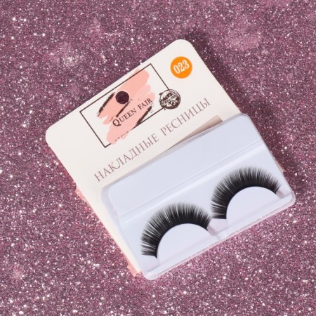 Falled eyelashes "double volume", without glue, black color-3