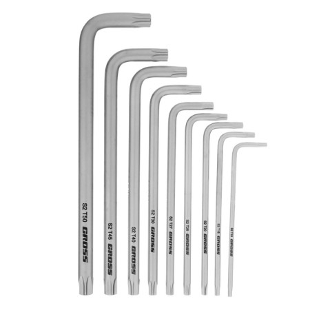 A set of keys to IMBUS GROSS 16407, elongated, satinized, 10 - 50 mm, 9 pcs.-3