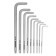 A set of keys to IMBUS GROSS 16407, elongated, satinized, 10 - 50 mm, 9 pcs.