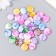Beads for creativity plastic "flattened circles of marble" colored 20 g 1.3x1.3x0.5 cm