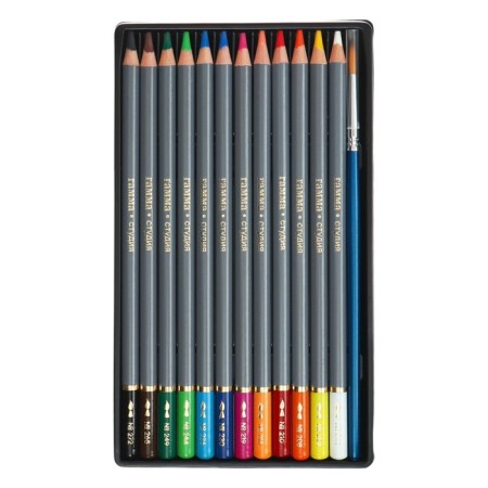 Pencils Watercolor Gamma "Studio" 12 colors, barrier 3.8 mm, cardboard box 110822_12-1