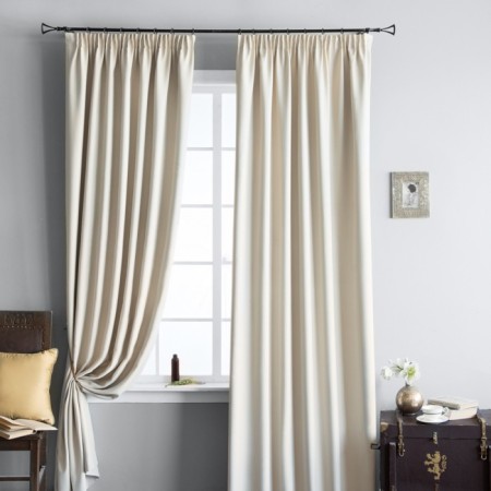 Set of curtains "Blackwood", size 2x200x270 cm, milk color