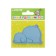 Block with a sticky edge of 46 x 71 mm, curly, Devente. Bunny, Elephant, Bear, 20 sheets, 80 g/m, mix