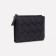 Women's wallet on the button, black color