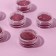 A set of sparkles for decor, fine grinding, fuchsia color, 6 pieces