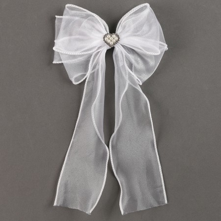 Carnival clamp "Bow" with decor-heart-2