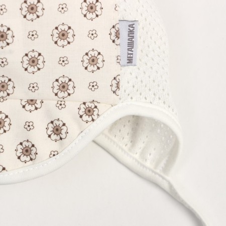 Baby hat, beige color, size 42-44-1