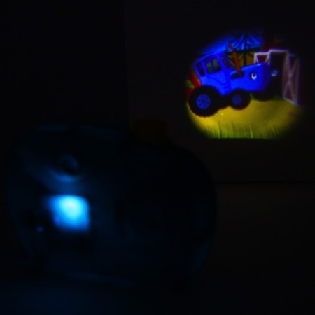 Projector-Photo-Apartment "Blue Tractor", blue color-4