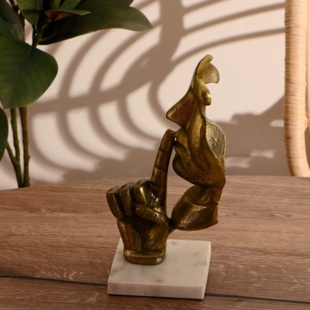 Абстракция "Маска" алюминий 27 см-2