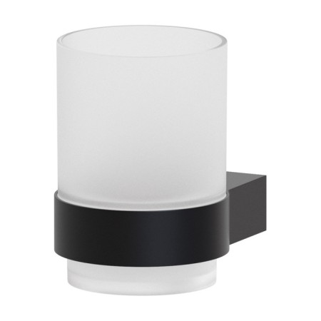 Holder with a glass matte glass, black artwelle