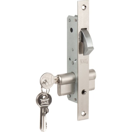 Clot Cylinder Castle 201, narrow professional., 20 mm, 3 keys, color chromium