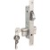 Clot Cylinder Castle 201, narrow professional., 20 mm, 3 keys, color chromium