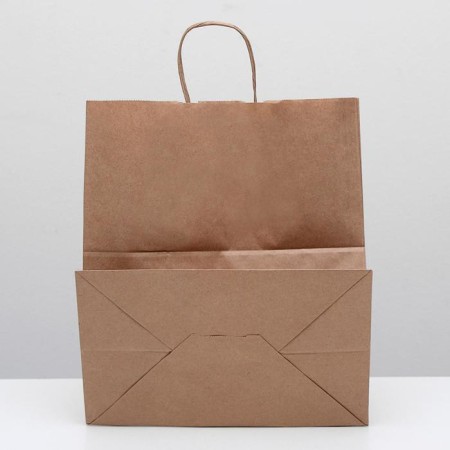 Craft bag without printing, round handle 32 x 18 x 37 cm-1