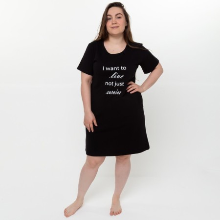 Dress, black color, size 48
