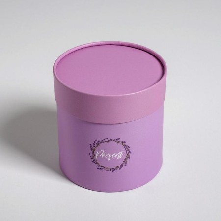 A set of boxes of thin cardboard 2 in 1, gift packaging, Lavender, 12 x 12, 15 x 15 cm-5