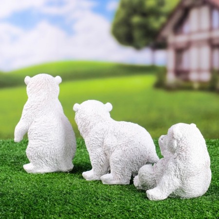 New Year's figure "Bear" (set of 3 pieces) 18cm-15
