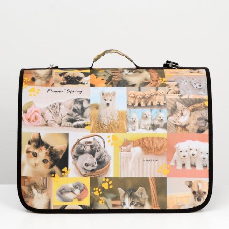 Bag - carrying for animals with print, 49 x 30 x 35 cm mix-1