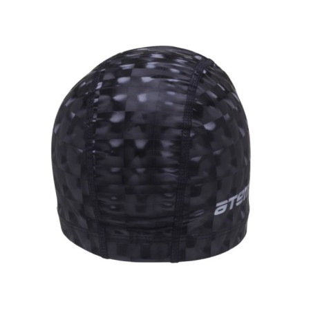 ATEMI PU 200 swimming cap, fabric with polyurethane coating, black 3D color-2