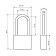 The castle of the hinged "standard" HG-350L DL. Duke d = 6 mm