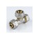 Aquasfera tee 7011-04, crimping, d = 32 mm, brass