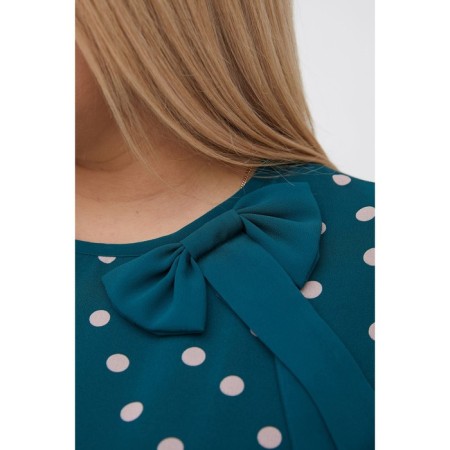 Female dress, size 54, green color-4