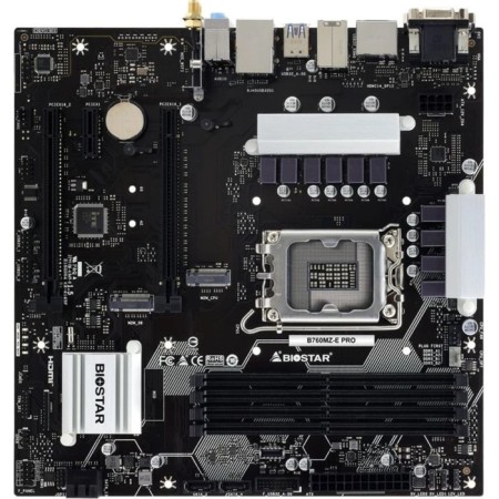 Motherboard BIOSTAR B760MZ-E PRO SOC-1700 Intel B760 4XDDR5 MATX AC`97 8ch (7.1) 2.5GG 107350