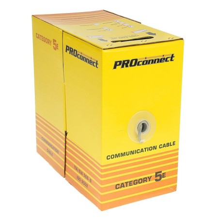 ProConnect UTP cable, 4 pairs, 24 AWG, CAT5E, 305 m, 01-0052-1