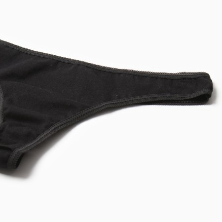 Cowards women's thongs, black color, size 42-1