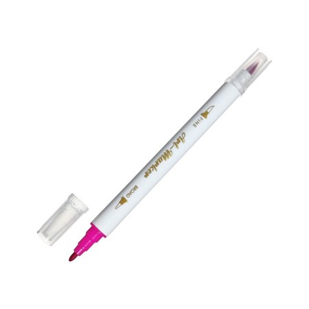 Set of markers 12 colors, bilateral, cystic and beveled tips-9