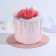 Stead under the cake reinforced, confectionery packaging, "marble", 28 cm, 2.5 mm
