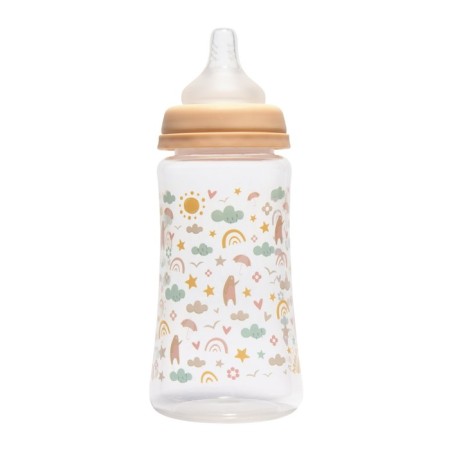 A bottle for feeding with a wide throat and silicone nipple milk, 360 ml, 0+-3