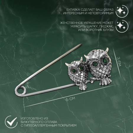 Drill punch of pair, 6 cm, green color in black silver-1