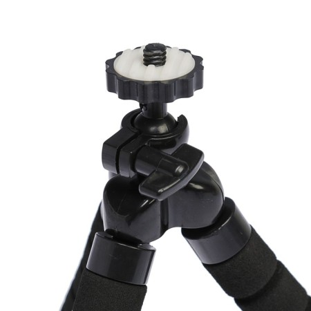 Luazon-Treasel tripod is desktop, for phone, flexible legs, height 17 cm, black-5