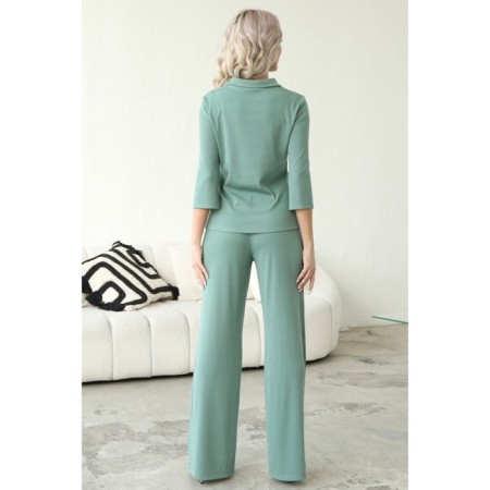 Female suit, size 46, mint color-2