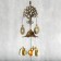 Wind Music Metal "tree" 3 bells, 3 coins 45 cm