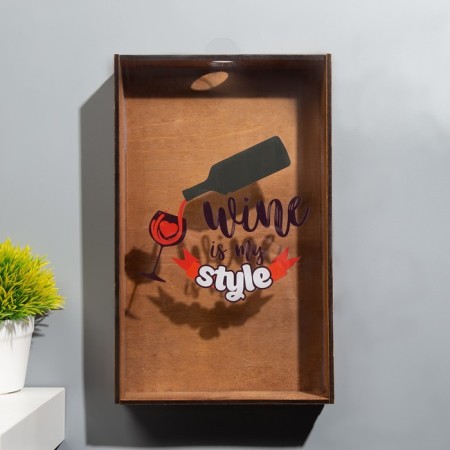 Wine plugs "Wine is my style" 33x20x2.5 cm