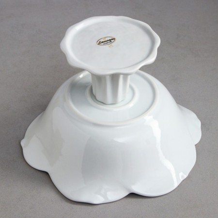 Saladnik "Rose", on a stand, 1.5 l, gold stroke, porcelain, Iran-3
